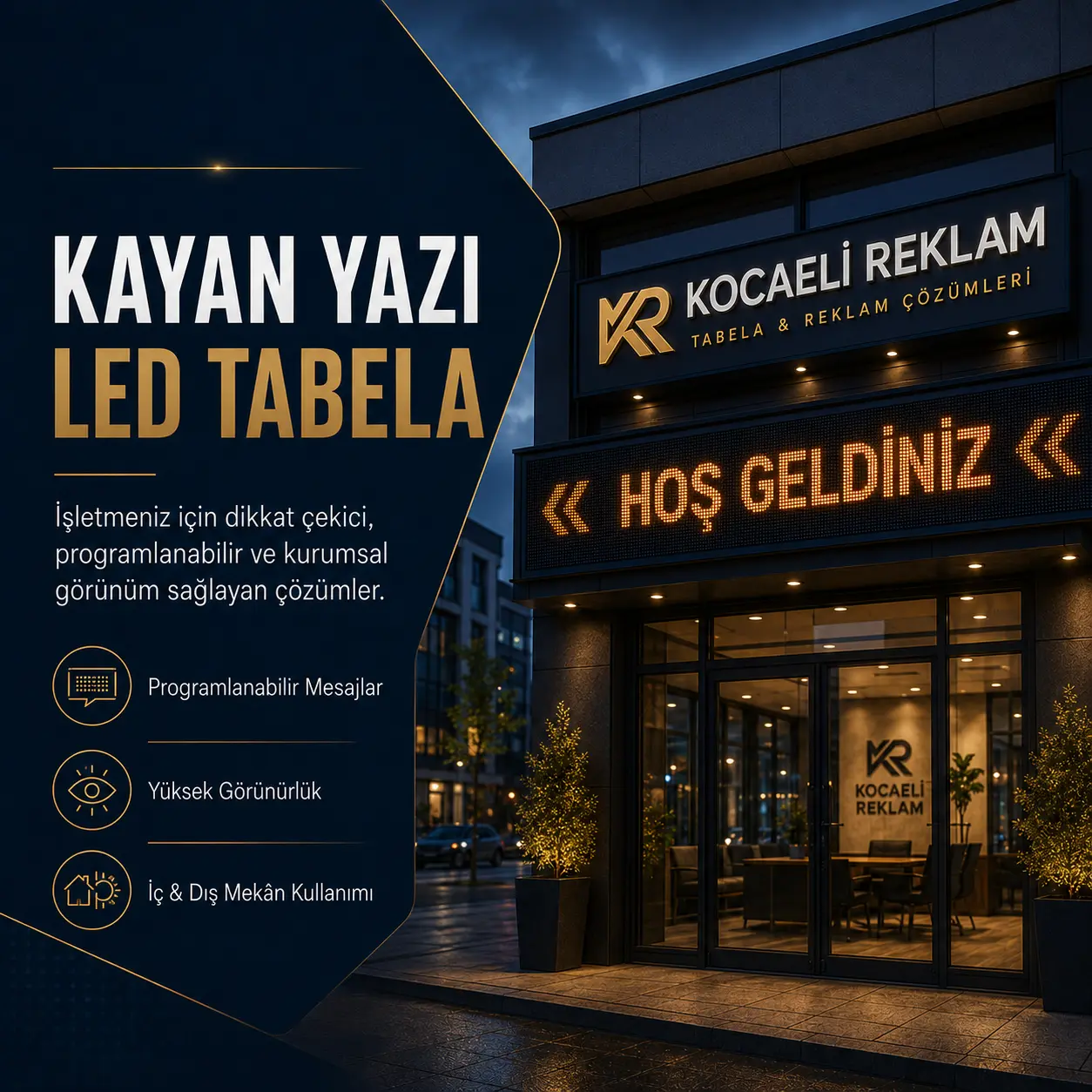 Kayan Yazı Led Tabela